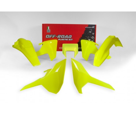Комплект пластика 5 R-TECH Husqvarna TE/FE 150-501 TX 125-150 17-19 (Neon Yellow)