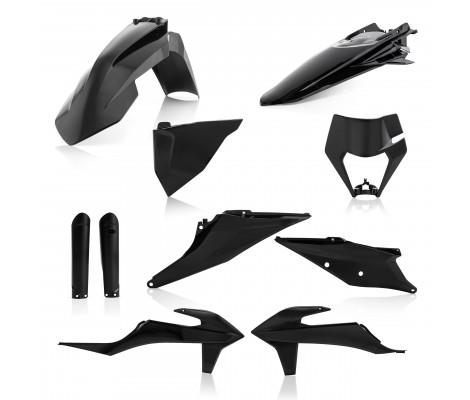Комплект пластика 7 ACERBIS KTM EXC/EXCF 125-500 20-21 (Black)