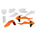 Комплект пластика 7 ACERBIS KTM SX/SXF 125-450 16-18 (Orange/White)