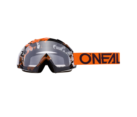 Мотоочки O`NEAL B-10 PIXEL (Orange/White) (Clear)