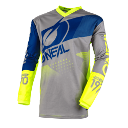 Джерси O`NEAL ELEMENT FACTOR (2XL) (Grey/Blue/Neon)