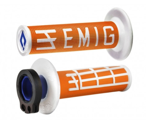 Грипсы ODI EMIG RACING V2 Orange/White