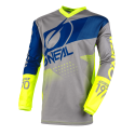 Джерси O`NEAL ELEMENT FACTOR (2XL) (Grey/Blue/Neon)