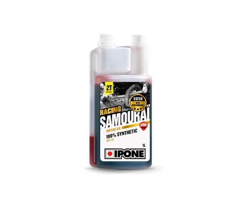 Масло IPONE SAMOURAI RACING 2T, 100% SYNTHETIC ESTER, Клубника 800751, 1 литр