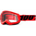 Мото очки 100% STRATA 2 Goggle Red - Clear Lens