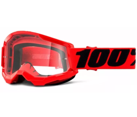 Мото очки 100% STRATA 2 Goggle Red - Clear Lens