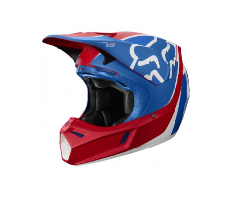 Мотошлем FOX V3 KILA HELMET (Blue/Red) (S)