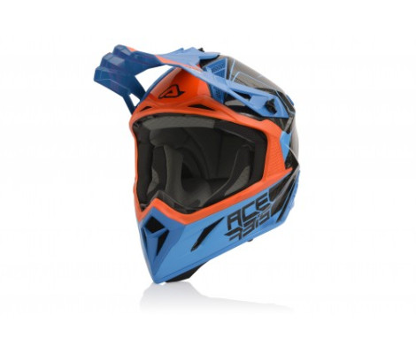 Шлем ACERBIS Steel CARBON (2XL) (Orange/Blue)