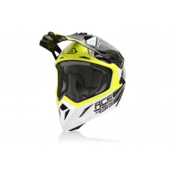 Шлем ACERBIS Steel CARBON (2XL) (White/Yellow)