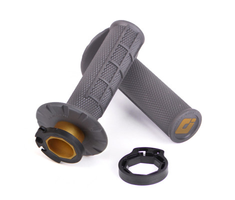 Грипсы ODI HALF WAFFLE LOCK-ON GRIP GRAPHITE