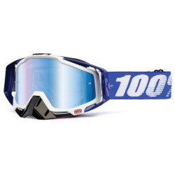 Мото очки 100% RACECRAFT Goggle Cobalt Blue - Mirror Blue Lens