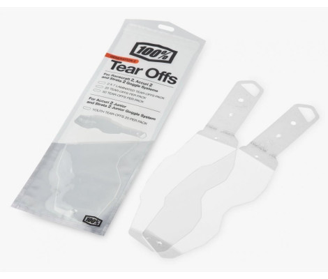 Зривки Ride 100% Tear-Offs (Gen 2) - 2x7 pack Зривки Ride 100% Tear-Offs (Gen 2) - 2x7 pack