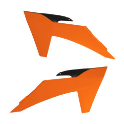 Пластик боковий передній RADIATOR SCOOPS R-TECH KTM 2023/24 K ORANGE-BLACK