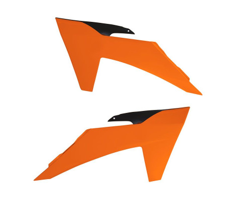 Пластик боковий передній RADIATOR SCOOPS R-TECH KTM 2023/24 K ORANGE-BLACK