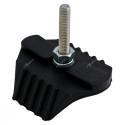 Замок обода (буксатор) RIM LOCK ALUMINUM / RUBBER 2.50' BLACK