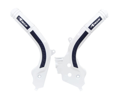 Защита рамы R-TECH KTM 17-19 HUSQ 17-21 GASGAS 2021 (White/Black)