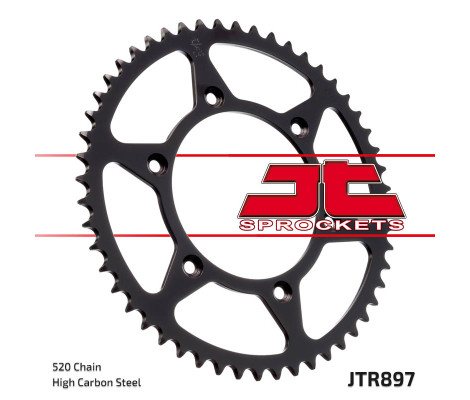 Звезда задняя JT 52 зуба KTM/HUSQVARNA SX/EXC/TC/TE/FC/FE ULTRALIGHT SELF CLEANING JTR897.52SC Звезда задняя JT 52 зуба KTM/HUSQVARNA SX/EXC/TC/TE/FC/FE ULTRALIGHT SELF CLEANING JTR897.52SC