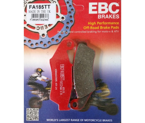 Тормозные колодки передние BRAKE PAD CARBON TT DIRT FA185TT Тормозные колодки передние BRAKE PAD CARBON TT DIRT FA185TT