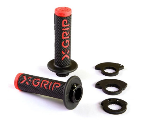 Грипсы X-GRIP BRAAAAP, LOCK-ON Red