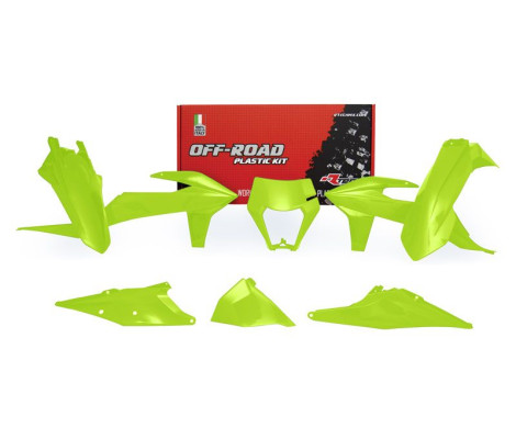 Комплект пластика 6 R-TECH KTM EXC/EXCF 125-500 20-23 (Neon Yellow)
