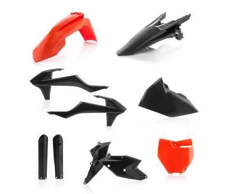 Комплект пластика 7 ACERBIS KTM SX/SXF 125-450 16-18 (Black/Orange) Комплект пластика 7 ACERBIS KTM SX/SXF 125-450 16-18 (Black/Orange)