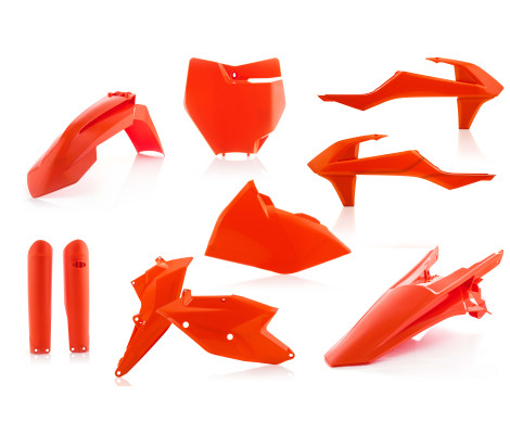 Комплект пластика 7 ACERBIS KTM SX/SXF 125-450 16-18 (Orange) Комплект пластика 7 ACERBIS KTM SX/SXF 125-450 16-18 (Orange)