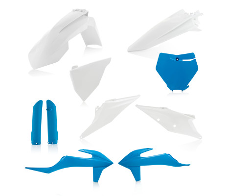 Комплект пластика 7 ACERBIS KTM SX/SXF 125-450 2019-2021 (White/Blue) Комплект пластика 7 ACERBIS KTM SX/SXF 125-450 2019-2021 (White/Blue)