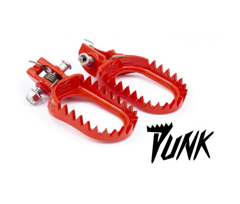 Подножки стальные PUNK S3 KTM/HUSQ/GASGAS/BETA (RED) Подножки стальные PUNK S3 KTM/HUSQ/GASGAS/BETA (RED)
