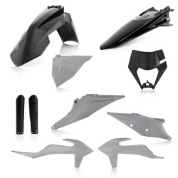 Комплект пластика 7 ACERBIS KTM EXC/EXCF 125-500 20-21 (Black/Grey)