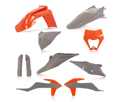 Комплект пластика 7 ACERBIS KTM EXC/EXCF 125-500 20-21 (Grey/Orange) Комплект пластика 7 ACERBIS KTM EXC/EXCF 125-500 20-21 (Grey/Orange)
