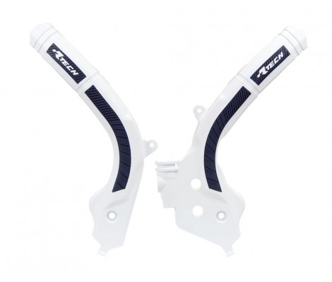 Защита рамы R-TECH KTM 17-19 HUSQ 17-21 GASGAS 2021 (White/Black)