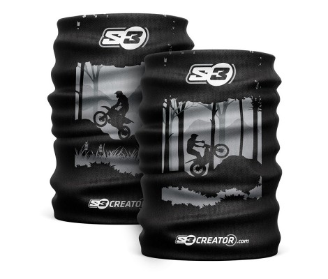 Шарф труба Бафф S3 FOREST BLACK GREY