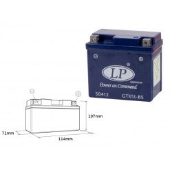Батарея акумуляторна LANDPORT АКУМУЛЯТОР ГЕЛЬ OWY GTX5-3 12V 4,5AH 114X71X107