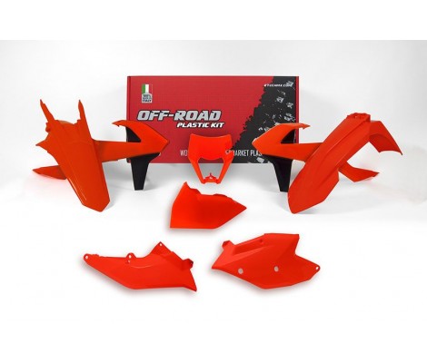 Комплект пластика 6 R-TECH KTM EXC(F)/XC-W 125-500 17-19 (Neon Orange)