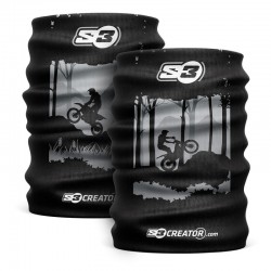 Шарф труба Бафф S3 FOREST BLACK GREY