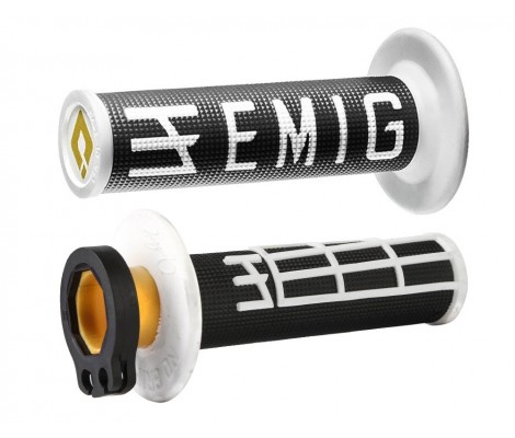 Грипсы ODI EMIG RACING V2 (Lock-On) (Black/White)