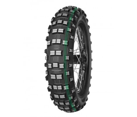 Гума задня MITAS TERRA FORCE-EF Super Soft 140/80 18 70M TT DOUBLE GREEN STRIPES