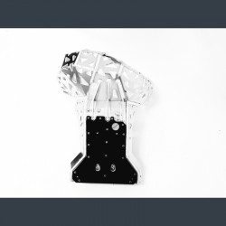 Захист двигуна та резонатора (+пластикова пластина) P-TECH KTM/HUSQ 2T 250-300 2007-2016