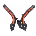 Захист рами R-TECH KTM EXC(F)/XC-W 17-19 SX(F)/XC(F) 16-18 (Black/Orange)