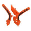 Захист рами R-TECH KTM EXC(F)/XC(F)-W 20-23 SX(F)/XC(F) 19-22 (Orange/Black)