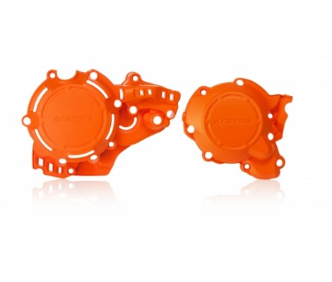 Комплект захисту кришок двигуна ACERBIS KTM/HUSQ 2T 250/300 17-19 (Orange)