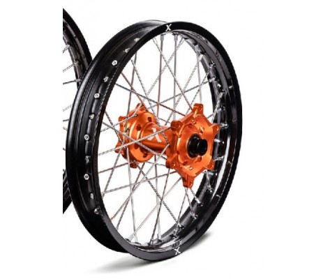 Колесо заднє в зборі X-GRIP Single wheel black-orange, V2 18" x 2,15" (rear)