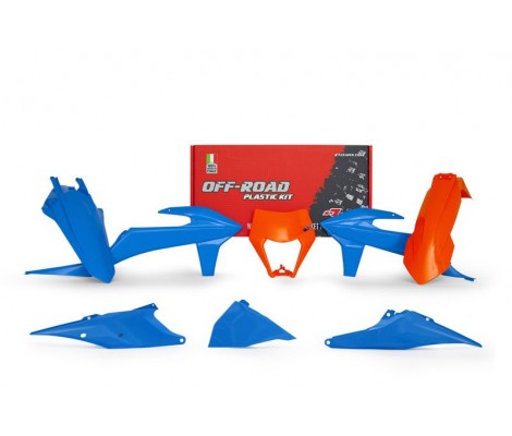 Комплект пластика 6 R-TECH KTM EXC(F)/XC(F)-W 125-500 20-23 (Blue Orange)