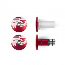 Заглушки керма "5" S3 12 mm (Red)