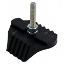 Замок обода (буксатор) RIM LOCK ALUMINUM / RUBBER 2.50' BLACK