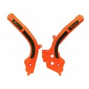 Захист рами R-TECH KTM EXC(F)/XC-W 17-19 SX(F)/XC(F) 16-18 (Orange/Black)