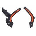 Захист рами R-TECH KTM EXC(F)/XC(F)-W 20-23 SX(F)/XC(F) 19-22 (Black/Orange)