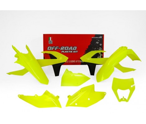 Комплект пластика 6 R-TECH KTM EXC(F)/XC-W 125-500 17-19 (Neon Yellow)