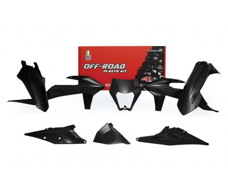 Комплект пластика 6 R-TECH KTM EXC(F)/XC(F)-W 125-500 20-23 (Black)