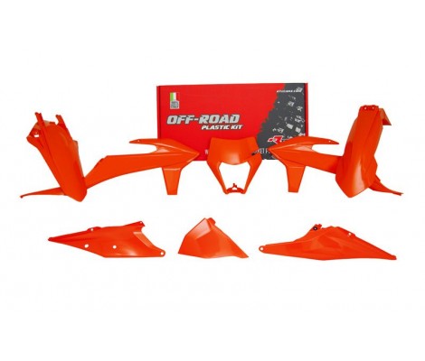 Комплект пластика 6 R-TECH KTM EXC(F)/XC(F)-W 125-500 20-23 (Neon Orange)